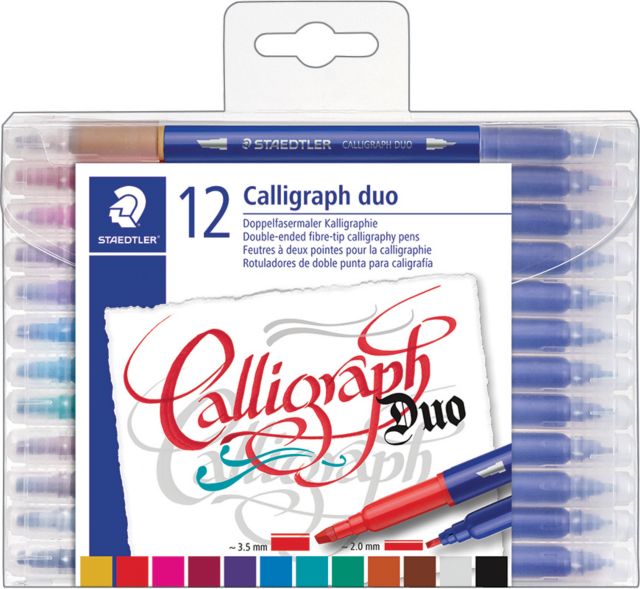MRKR DUAL TIP CALLIGRAPH  12PC
