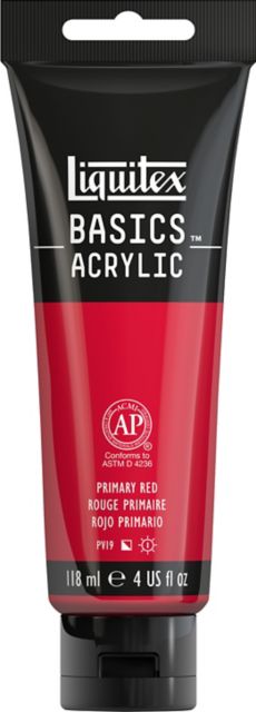 Basics 4oz Primary Red