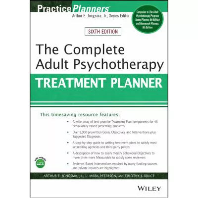 The Complete Adult Psychotherapy Treatment Planner