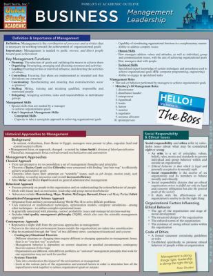 BUSINESS: MANAGEMENT LEADERSHI