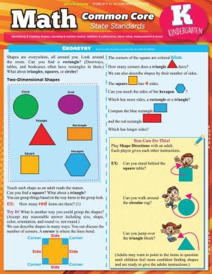 MATH COMMON CORE KINDERGARTEN