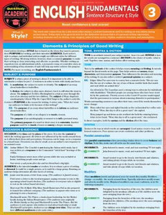 English Fundamentals 3 - Sentence Structure & Style (update & expansion)